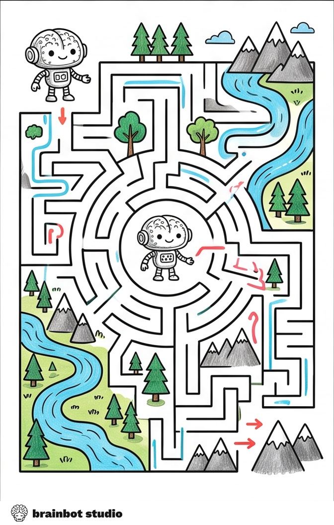 Maze Adventure Pack — Printable PDF · A4